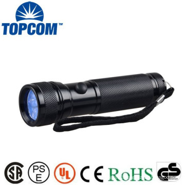 HOT SELL 12 UV Led 365nm uv led torch by flashlight manufacturer